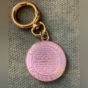 Gold and light purple Keychain